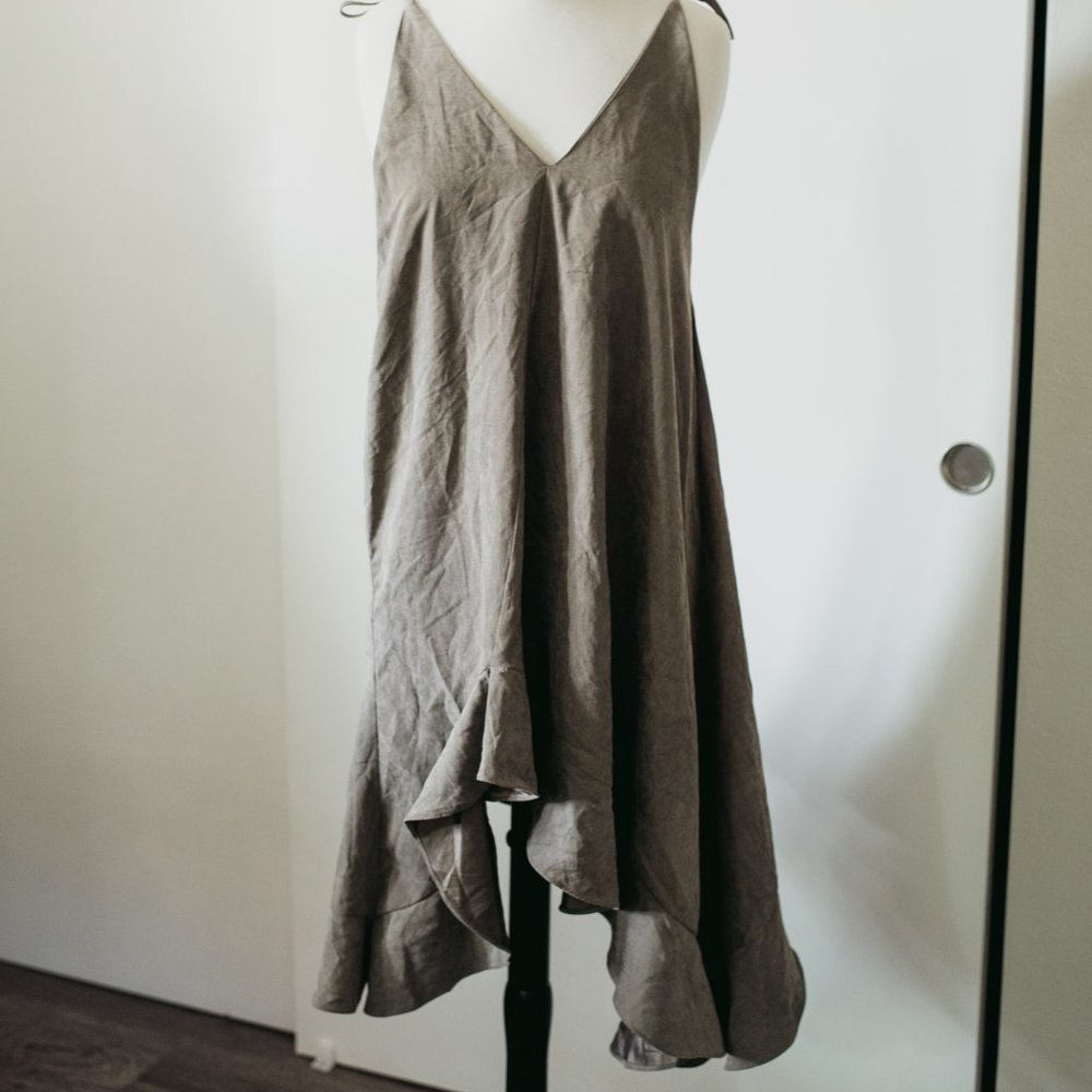 Gray/Tan dress / cover up